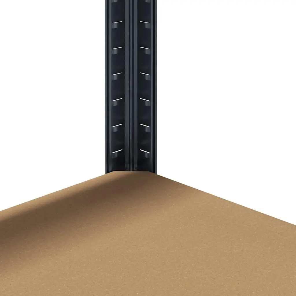 Heavy-Duty Industrial Shelving Unit for Storage 5 Layer Anthracite Steel Engineered Wood