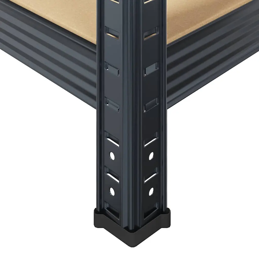 Heavy-Duty Industrial Shelving Unit for Storage 5 Layer Anthracite Steel Engineered Wood