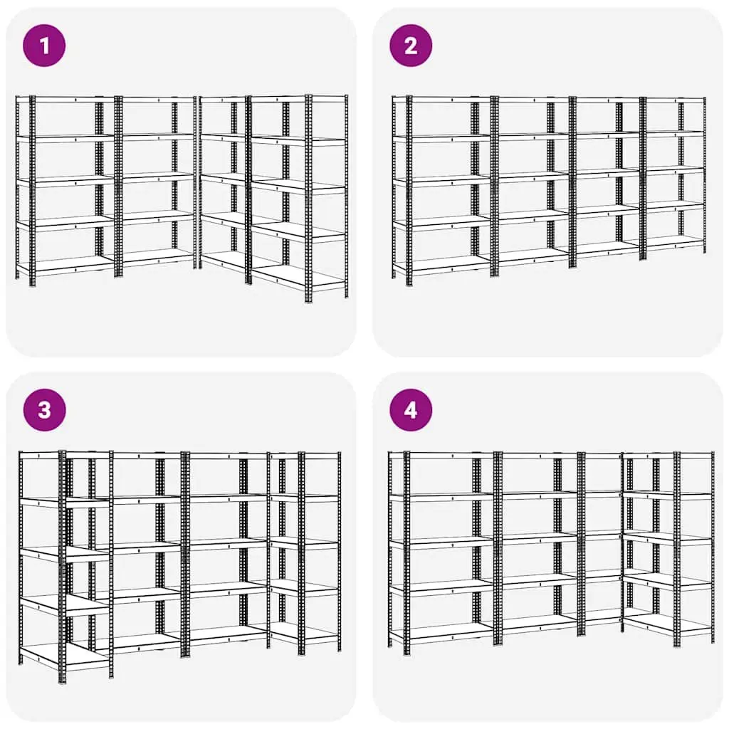 5-Layer Steel Industrial Shelving