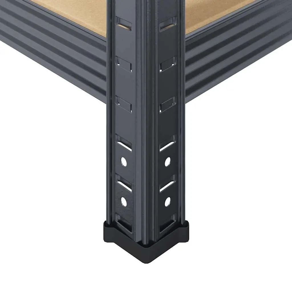 5-Layer Anthracite Steel Shelving Units 3 Pack