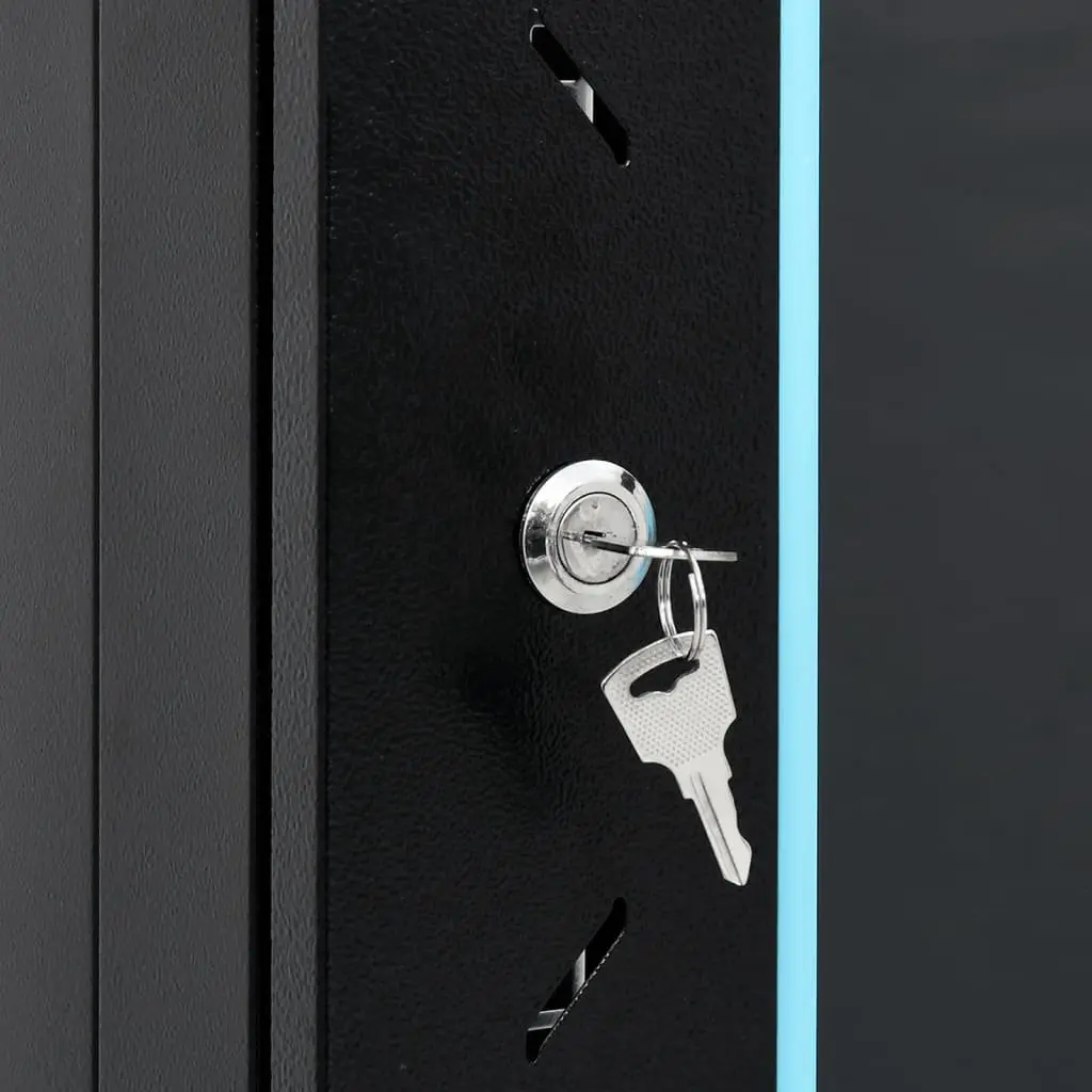18U Network Cabinet 19" Server Rack Data Cabinet IP20 Black 60x60x100cm