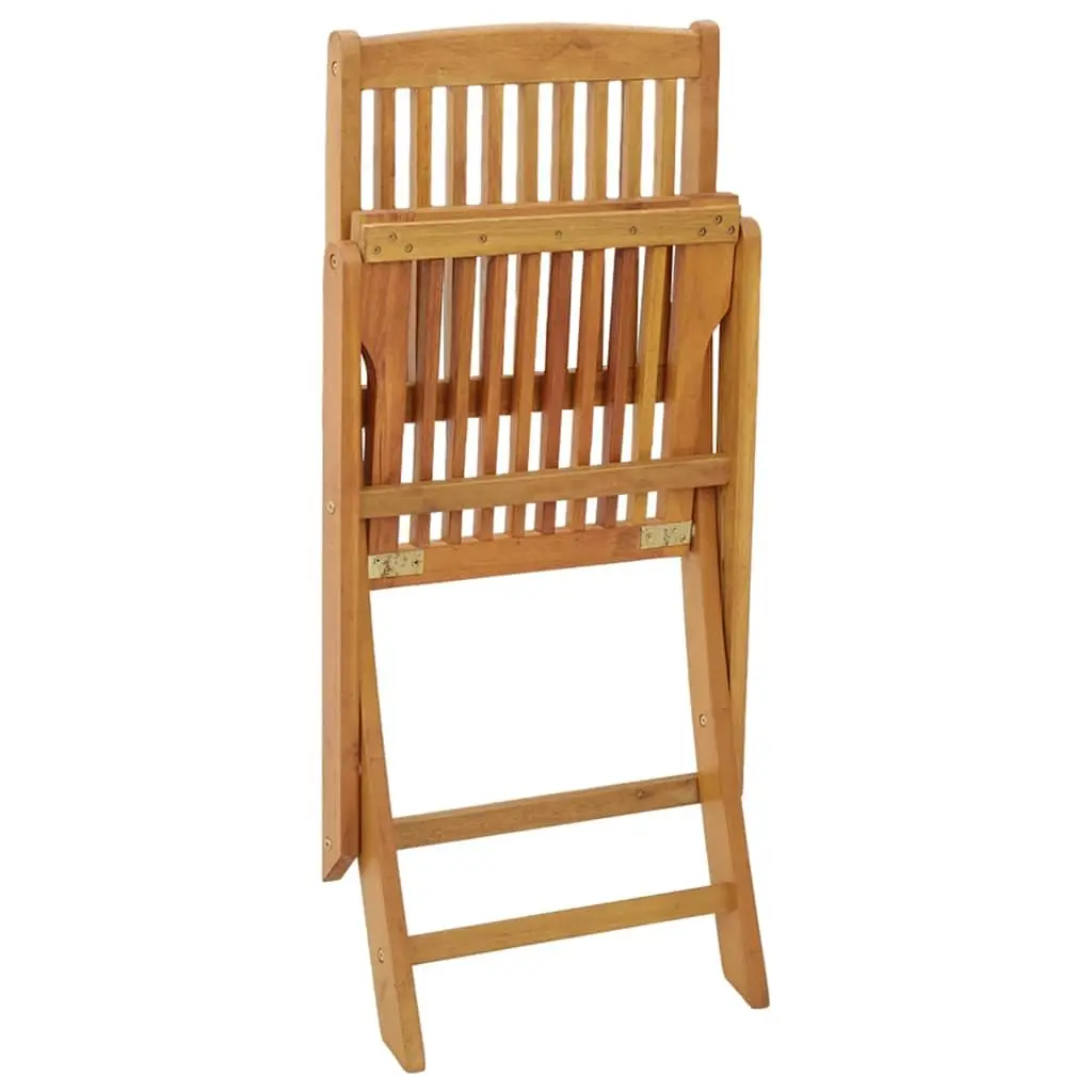 5-Piece Solid Eucalyptus Garden Set with 4 Chairs