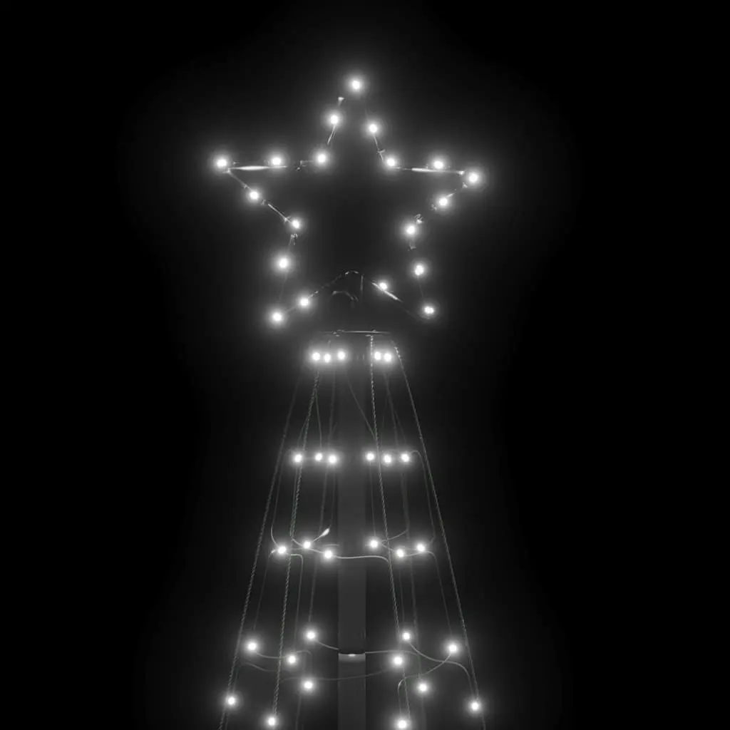 LED Christmas Tree for Garden 180cm with 220 Cold White Lights and 8 Effects