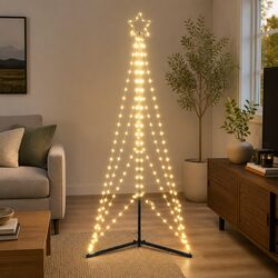 LED Christmas Tree: 182cm, 363 Lights, 8 Effects