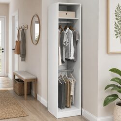 Specifications of White 50x50x200 cm Wardrobe Cupboard