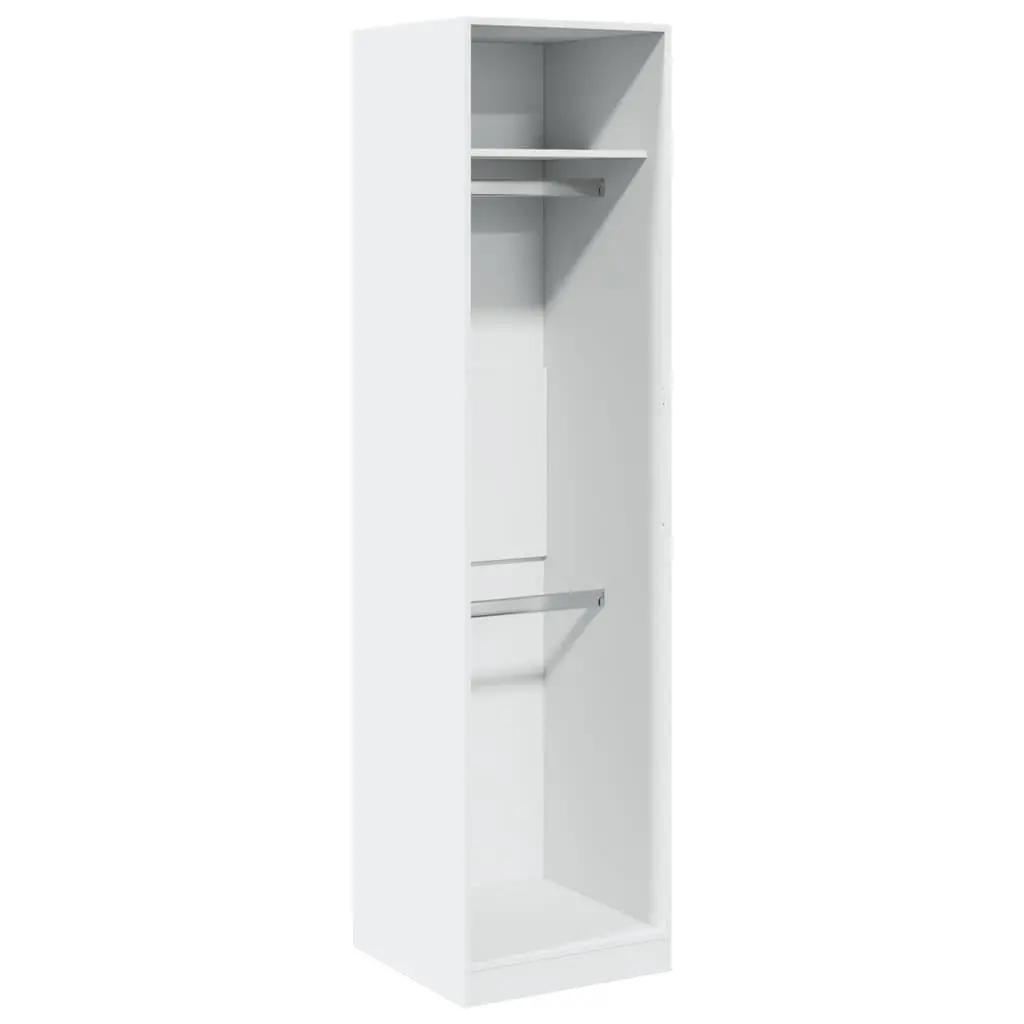 White 50x50x200 cm Wardrobe Cupboard