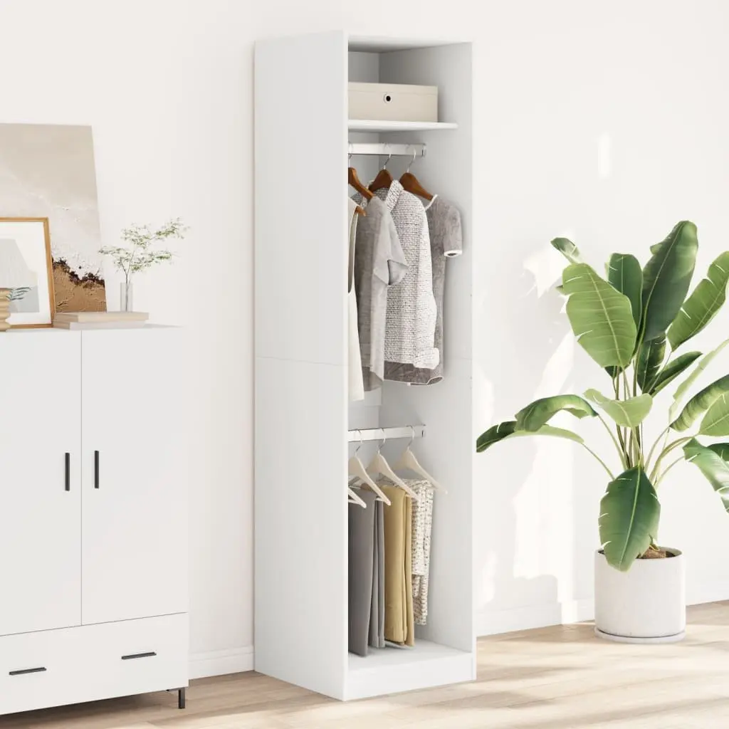 White 50x50x200 cm Wardrobe Cupboard