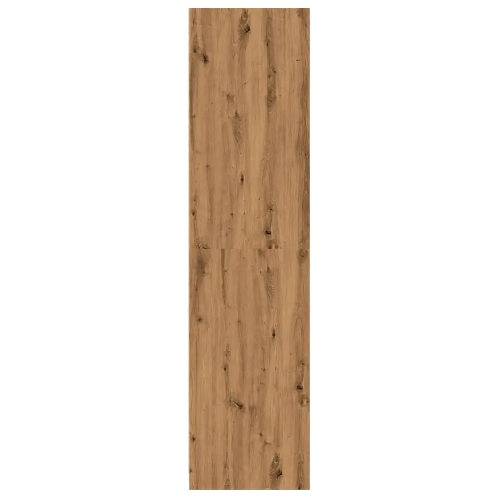 Brown Engineered Wood Wardrobe Cupboard 100x50x200cm