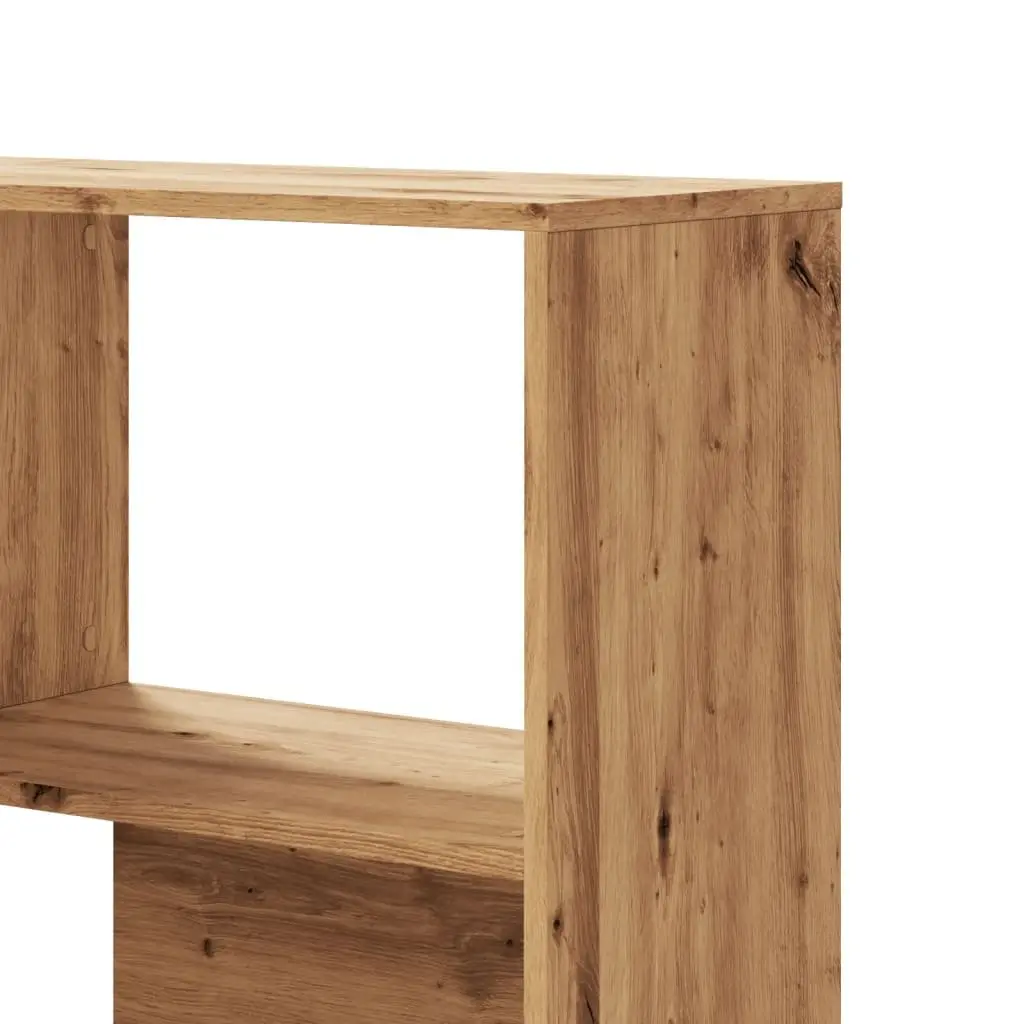 Corner Bookcase 4-Tier Engineered Wood Shelving Unit 85x85x140cm Brown