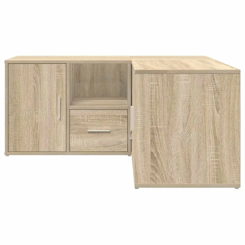 Brown Corner Cabinet Storage Shelf Unit
