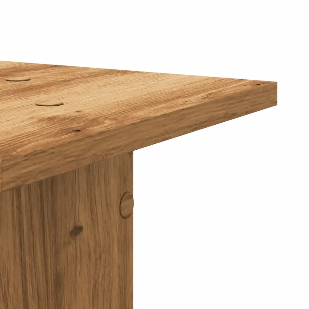 Plant Stands for Home and Garden 30x30x60 cm Brown Engineered Wood 2 Piece