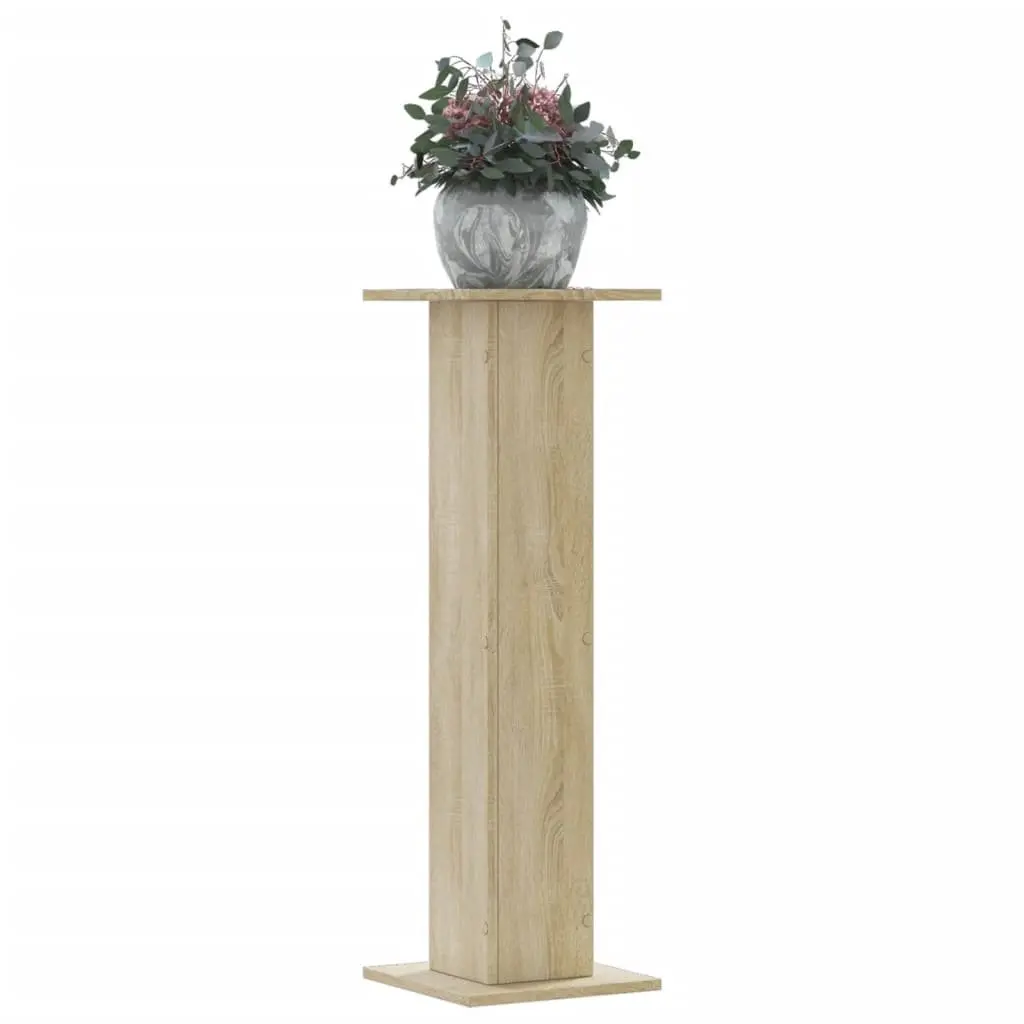 Plant Stands Indoor Outdoor Use 30x30x95 cm Brown Engineered Wood 2 Piece