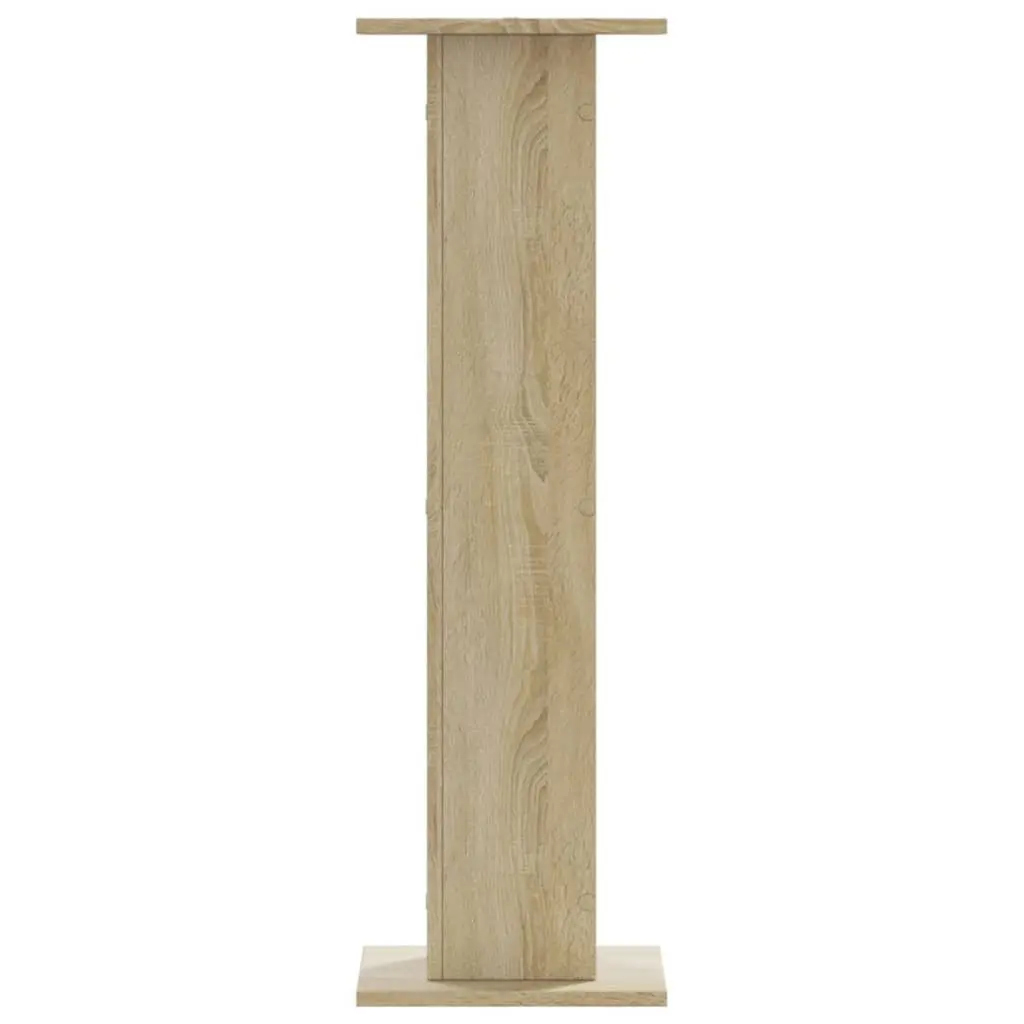 Plant Stands Indoor Outdoor Use 30x30x95 cm Brown Engineered Wood 2 Piece