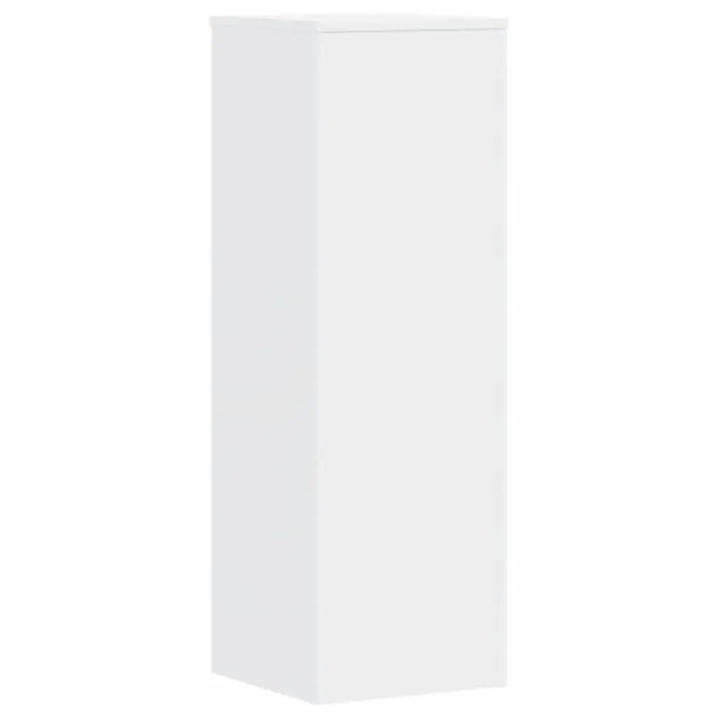 Plant Stands 2 pcs White 33x33x100 cm Flower Display Stand Engineered Wood