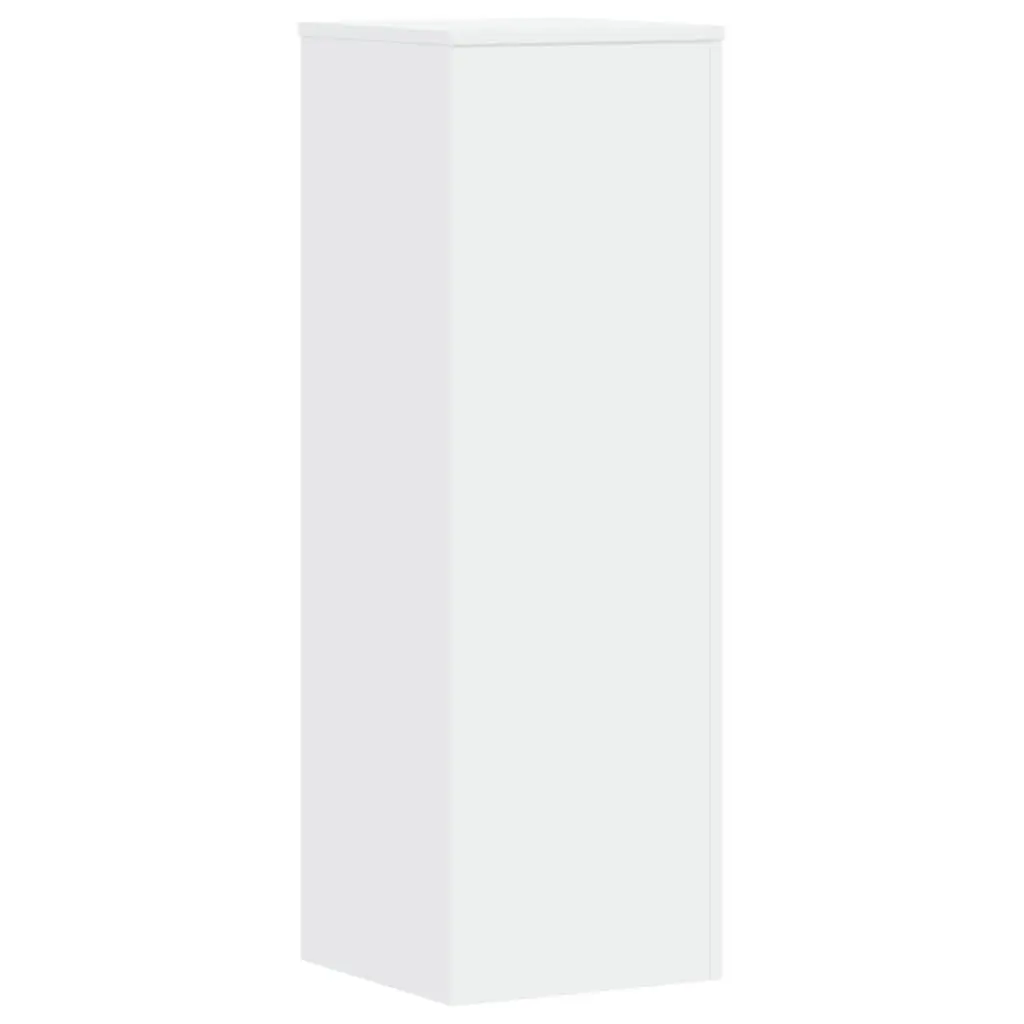 Plant Stands 2 pcs White 33x33x100 cm Flower Display Stand Engineered Wood