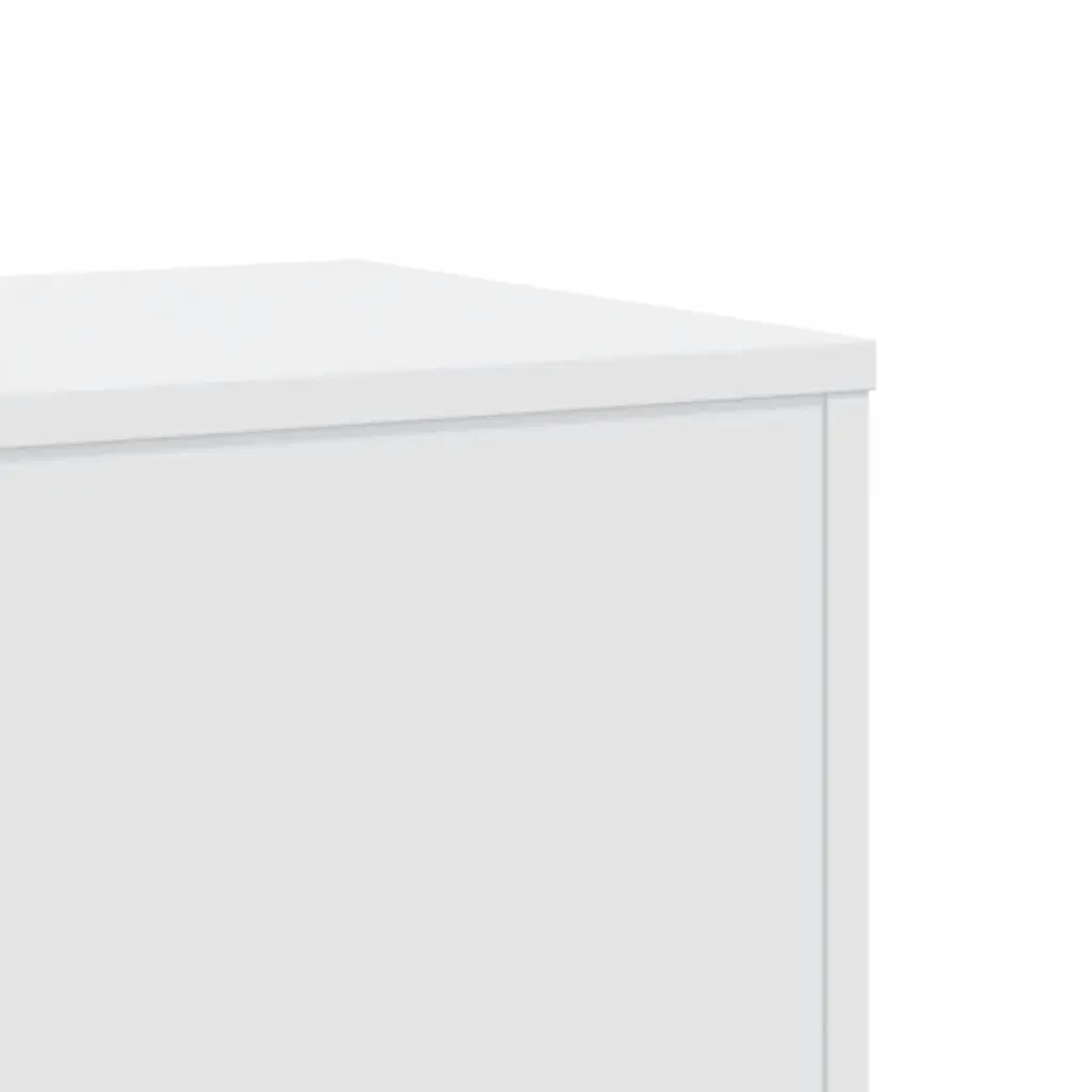 Plant Stands 2 pcs White 33x33x100 cm Flower Display Stand Engineered Wood