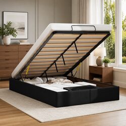 Specifications of the King Single Black Faux Leather Bed Frame