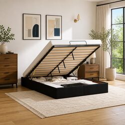 Double Ottoman Storage Bed Frame Specifications and Details