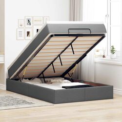 Specifications of Grey Super Single Ottoman Bed with Mattress