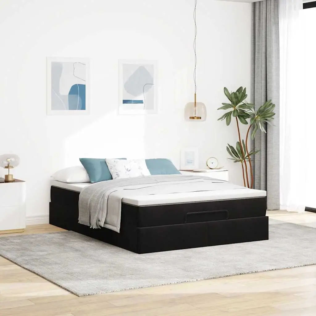 Double Ottoman Bed Frame with Pocket Spring Mattress