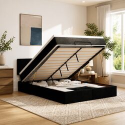 Specifications of the Queen Black Ottoman Bed with Mattress