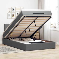 Specifications of Grey King Single Ottoman Bed with Mattress