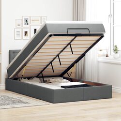 Specifications of Grey Ottoman Bed with Hydraulic Base