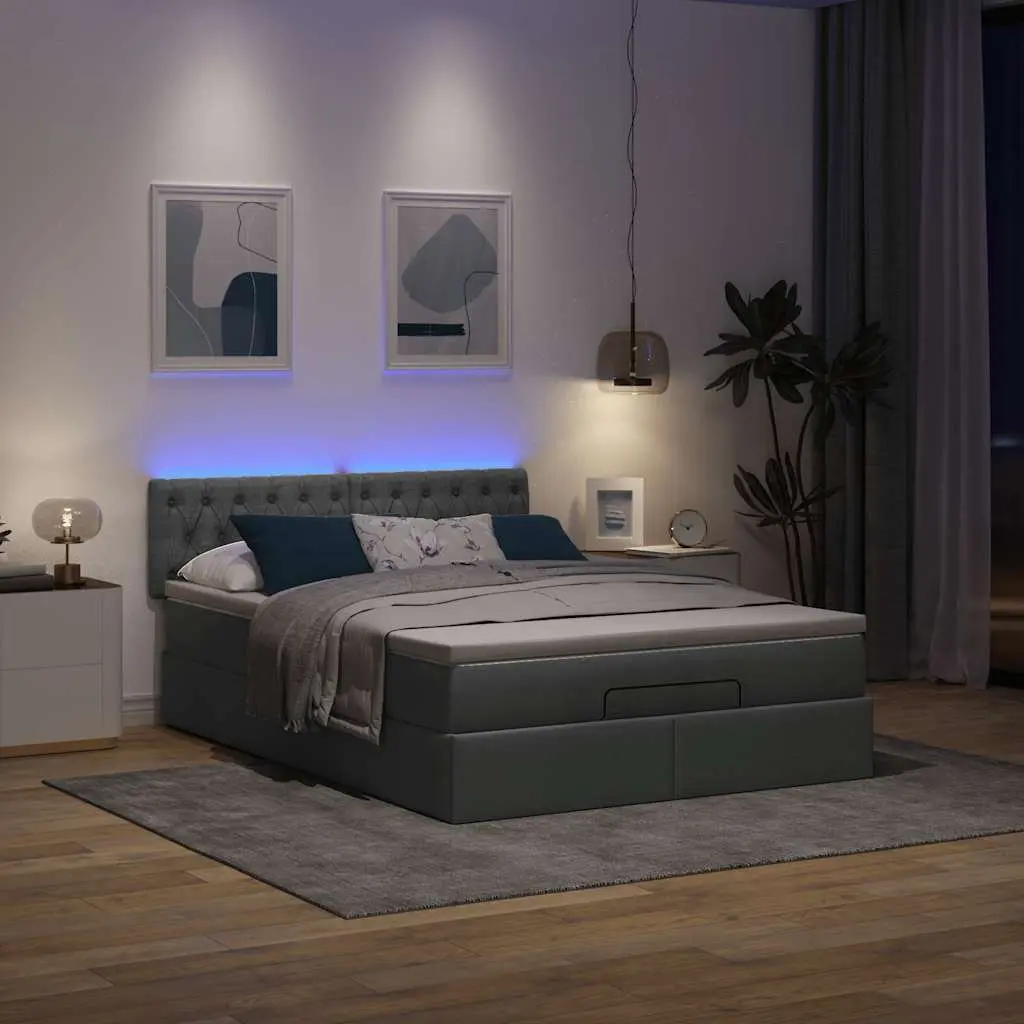 Queen Ottoman Bed with Pocket Spring Mattress