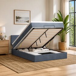 Queen Ottoman Bed with Pocket Spring Mattress Specs