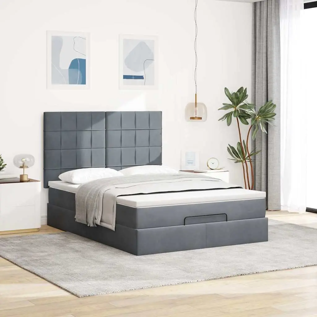 Queen Ottoman Storage Bed with Mattress