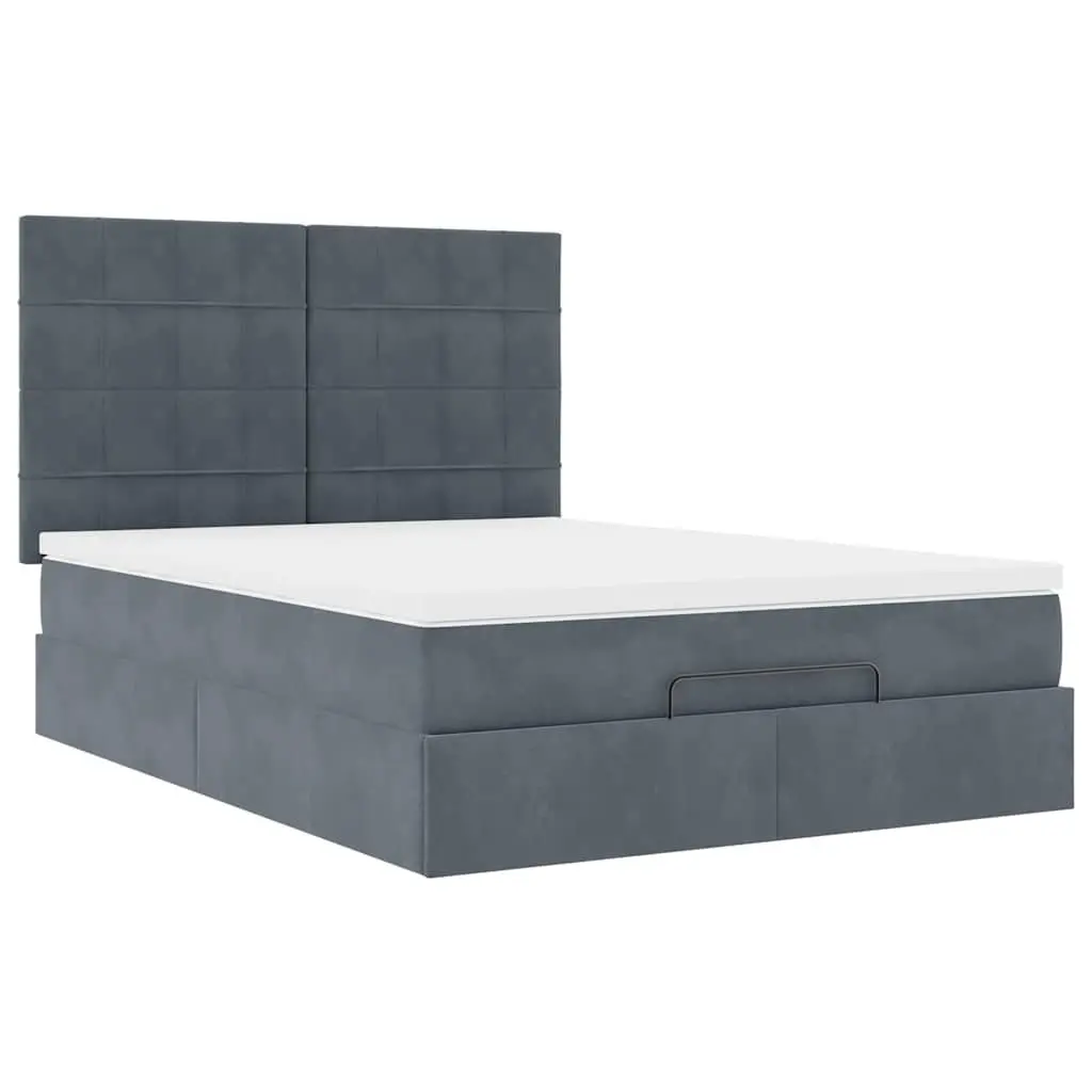 Queen Ottoman Storage Bed with Mattress