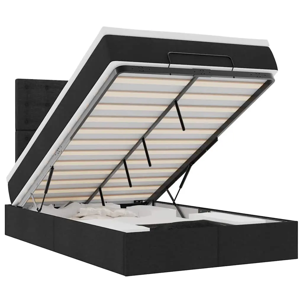 King Single Ottoman Storage Bed with Mattress