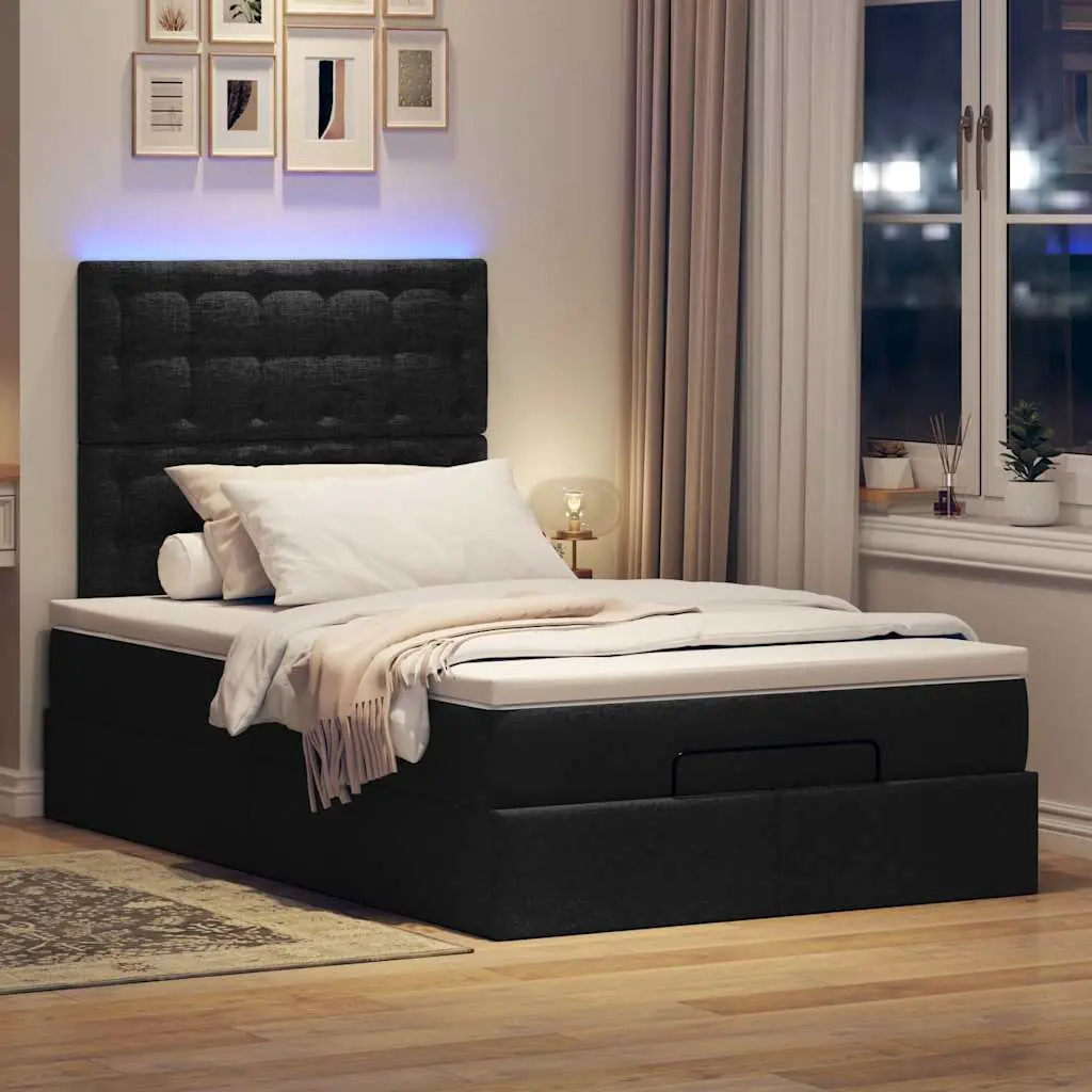 King Single Ottoman Storage Bed with Mattress