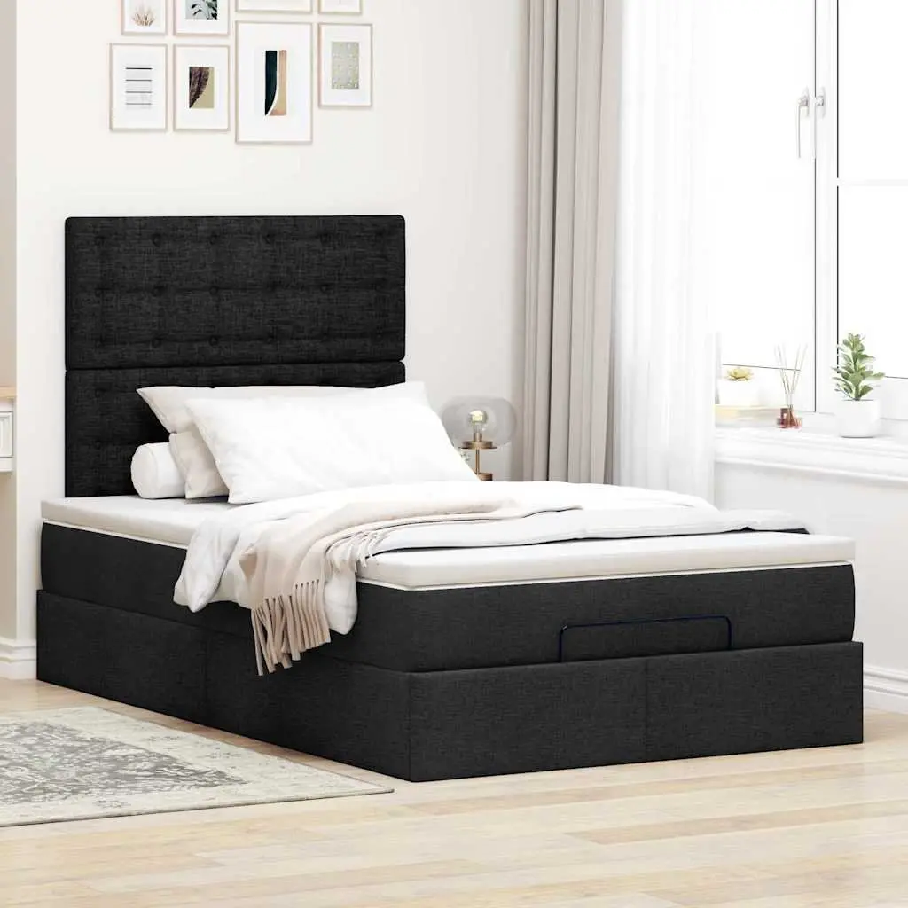 King Single Ottoman Storage Bed with Mattress