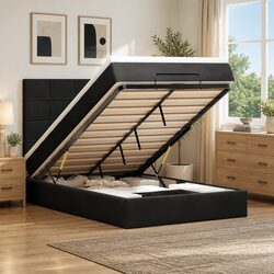 Ottoman Bed King Single with Pocket Spring Mattress Specs