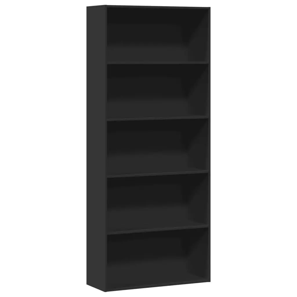 Book Cabinet Black 80x30x189cm Bookcase Storage Shelf Room Divider