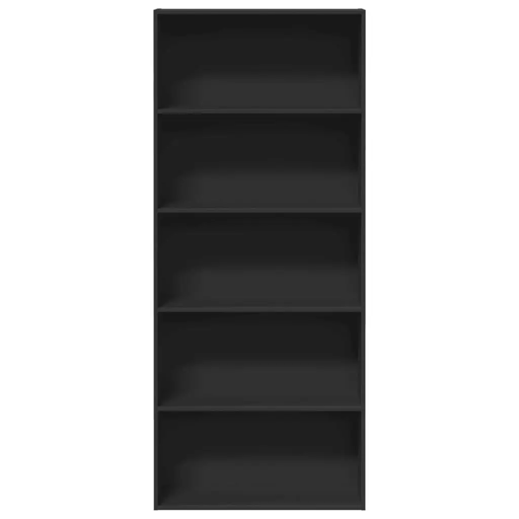 Book Cabinet Black 80x30x189cm Bookcase Storage Shelf Room Divider