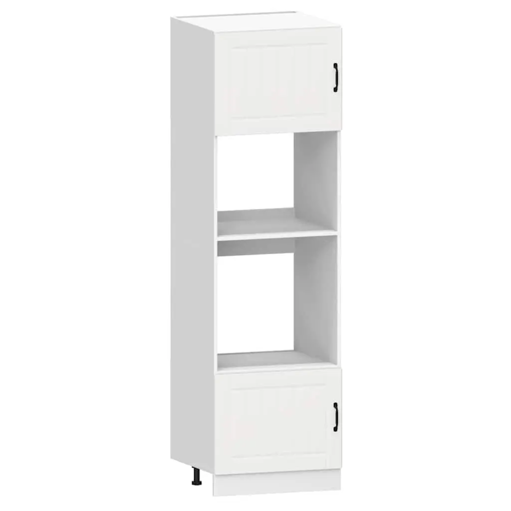 7 Piece White Kitchen Cabinet Set with Adjustable Feet
