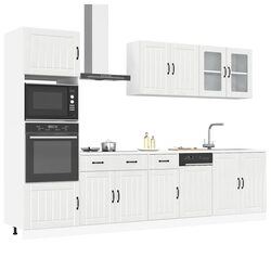 7 Piece Kitchen Cabinet Set Specifications: White Engineered Wood