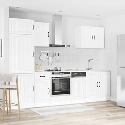 Specifications of 7 Piece White Kitchen Cabinet Set