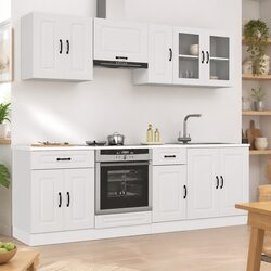Specifications of 8 Piece Kitchen Cabinet Set in White