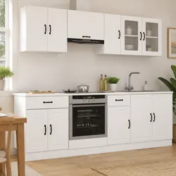 8 Piece White Kitchen Cabinet Set Specifications