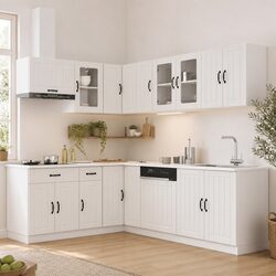Specifications of 11-Piece White Kitchen Cabinet Set