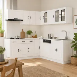 Specifications of 11 Piece White Kitchen Cabinet Set