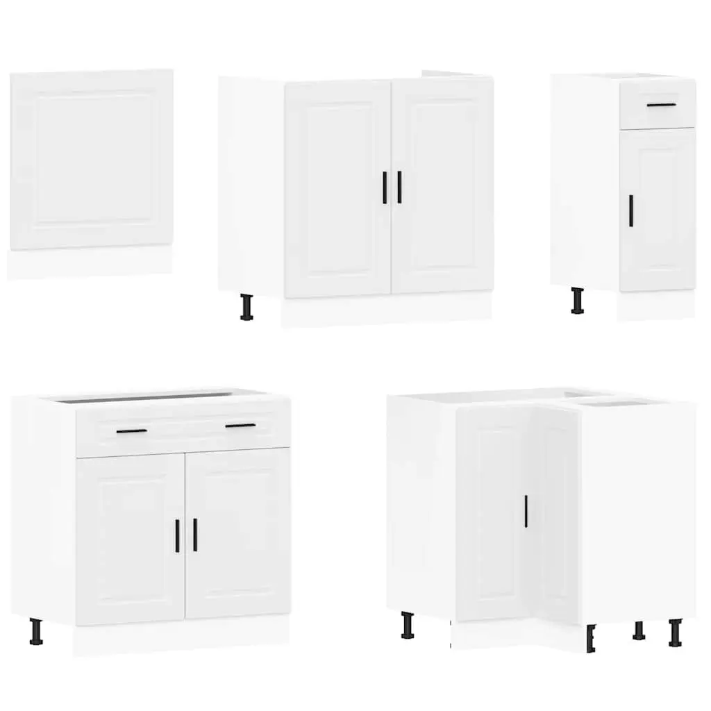 11 Piece Kitchen Cabinet Set in White