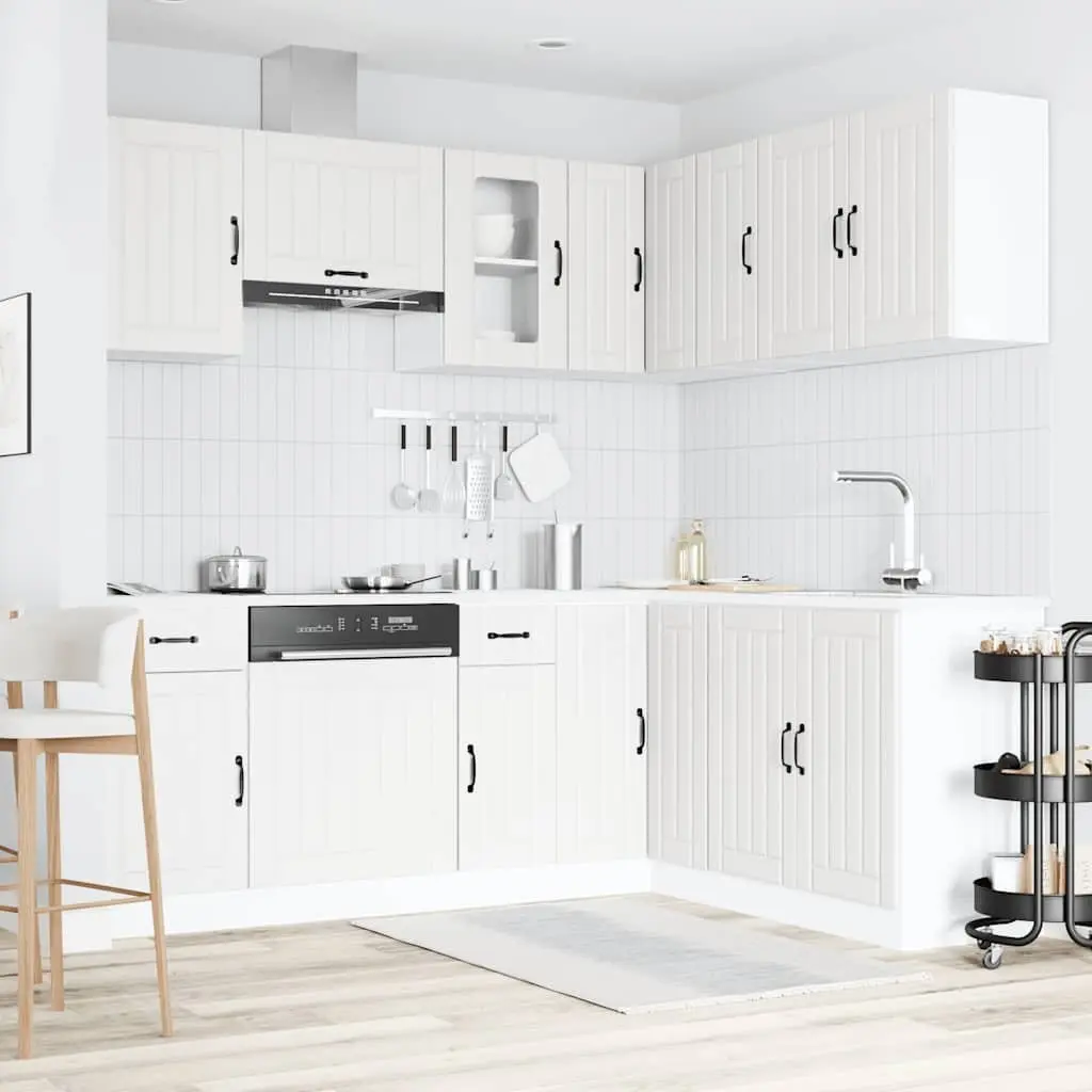 11 Piece Storage Cabinet Set White Engineered Wood Kitchen Furniture Optimisation