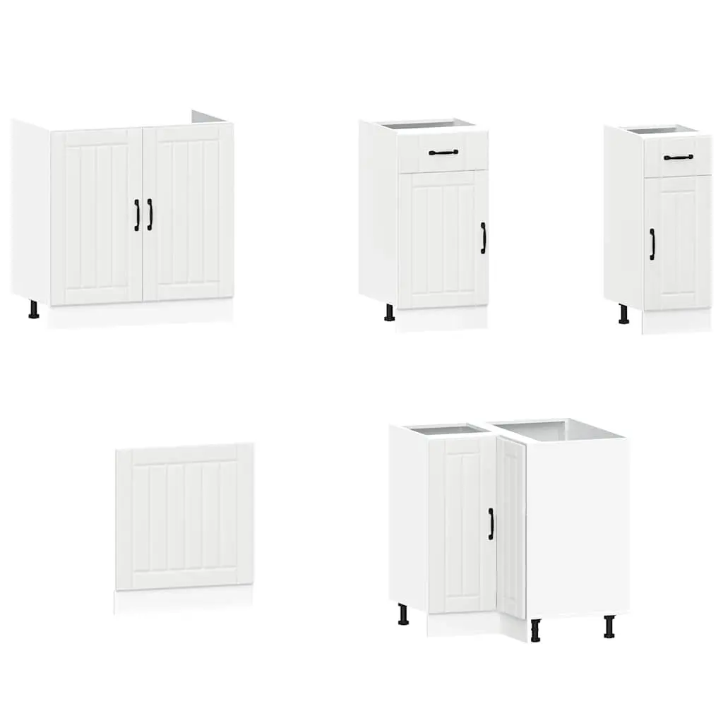 11 Piece Storage Cabinet Set White Engineered Wood Kitchen Furniture Optimisation