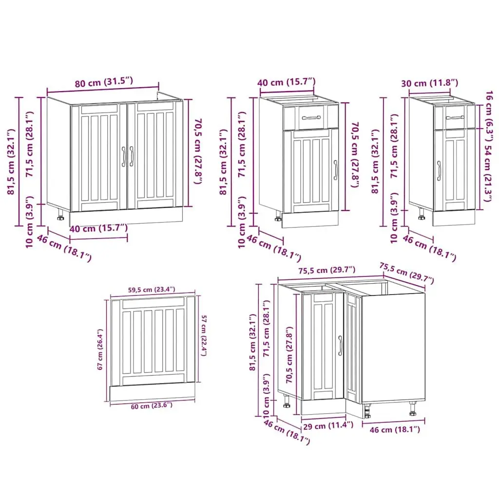 11 Piece Storage Cabinet Set White Engineered Wood Kitchen Furniture Optimisation