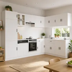 Specifications of 14-Piece White Kitchen Cabinet Set