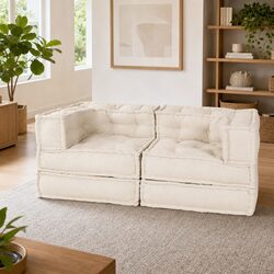 Modular Sofa Dimensions: 140 x 70 x 56 cm - Cream